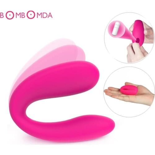 Sex U Type Vibrator Dildo Sex Toys For Couples Anal Vibrator Strapon Dual Motor Vibration Adult Sex Toys for Woman Vibe Massager