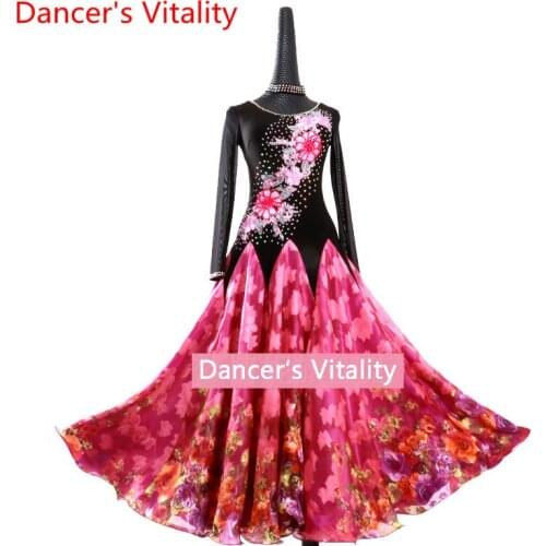 Waltz new dress dress dance women ballroom dance dress adult performence modern dance dress skirt dance winter clothing