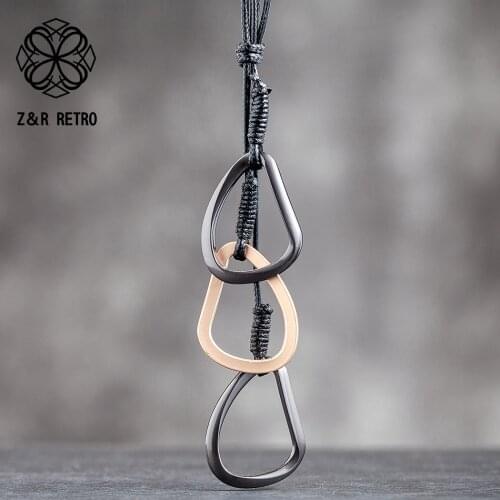 Vintage Womens Long Necklace Rope Chain Neck Chokers Decoration Pendant Jewellery Celebrity Collar Suspension Grandmothers Day