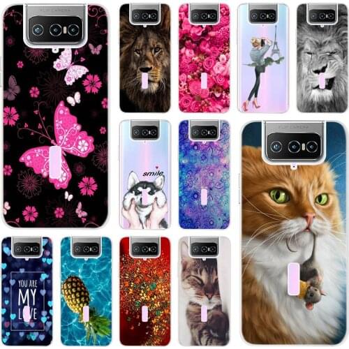 Celular Asus Zenfone 7 Protect Case For Asus Zenfone 7 Pro ZS670KS ZS671KS Back Cover Slim Soft TPU Case For Zenfone7 Pro Global