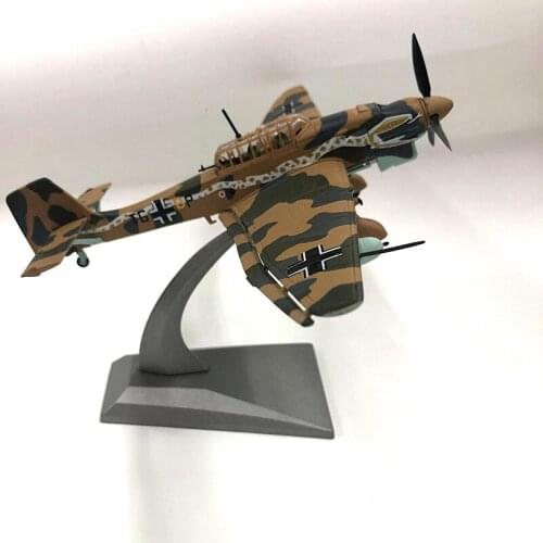 1:72 German World War II Dive Bomber Stuka JU-87 Simulation Alloy Fighter Aircraft Aviation model Plane Toys Collectible Gifts