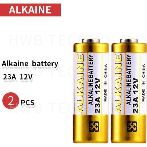 2pcs/Lot Small Battery 23A 12V 21/23 A23 E23A MN21 MS21 V23GA L1028 Alkaline Dry Battery