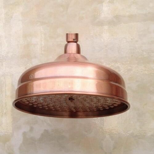 8" ( inch ) Vintage Red Copper Antique Brass Round Shape Bath Rainfall Shower head / Bathroom Accessory (Standard 1/2") ash054