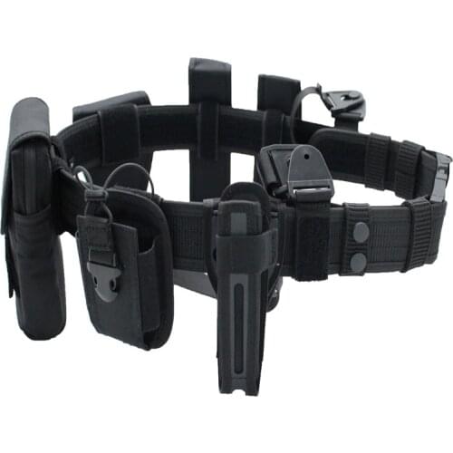 6 in 1 Nylon Buckle Tactical Belts Set For Police Security Guard Police Equipment