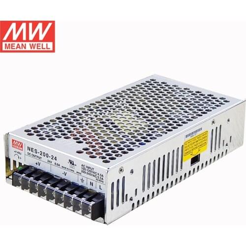 MEAN WELL NES-200-27 Switching Power Supply 110/220V AC to 27V DC 7.8A 200W Meanwell Power Unit Transformer NES-200 Series