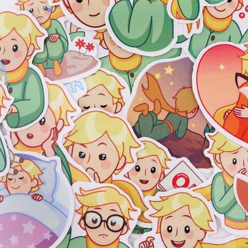 CB982 20pcs/set Little Prince Cartoons Anime Decor Stickers Diary Scrapbooking Kawaii Stationery School Office Supplies