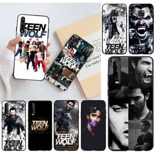 TV Teen Wolf Derek Hale Black Soft Shell Phone Case Capa For Huawei P40 P30 P20 Lite Pro Mate 20 Pro P Smart 2019 Prime
