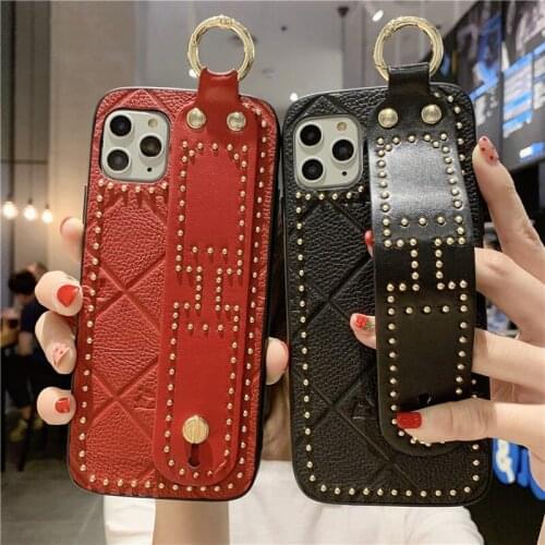 Stylish Wrist Strap Phone Holder Case for Iphone 11 12 Pro Max 12 Mini X Xs Max Xr 7 8 Plus Se 2020 Wrist Strap Hand Band Case