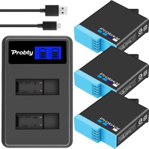 For GoPro 8 7 6 battery, 1680mAh or LCD dual-channel charger, for GoPro Hero 8 7 GoPro Hero 8 accessories