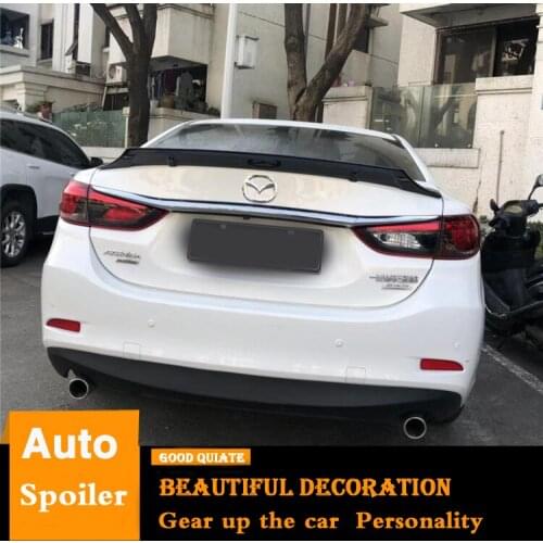 For Mazda 3 Spoiler 2014-2018 Mazda AXELA Sport Plus spoiler ABS Material Car Rear Wing Primer Color Trunk Rear Spoiler Sport