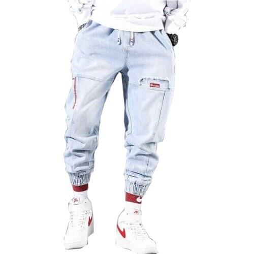 Streetwear Mens Overalls Jeans Overalls Spring Summer Autumn Winter Stretched Harem Pants Joggers