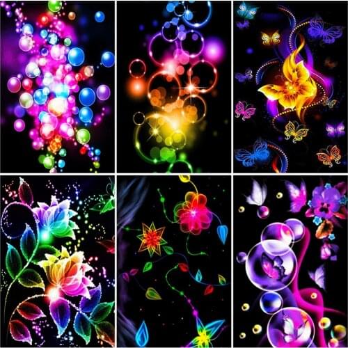 Evershine Diamond Painting Flower 5D DIY Diamond Embroidery Butterfly Cross Stitch Kit Rhinestone Mosaic Art Home Decoration