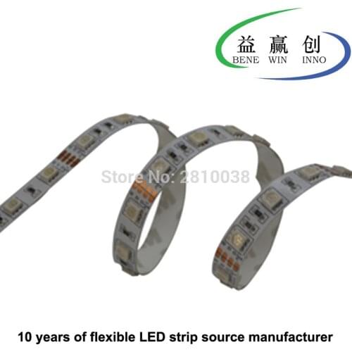 100M/Lot High cri 90+ Flexible led strip 5050smd DC12/24V 60leds/M led strips 8/10mm wide led light strip 14.4W/M IP22 led tape