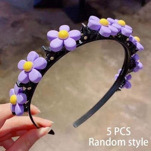 Hot Sale 2021 Girl Sweet Princess Hairstyle Hairpin Cartoon Hairstyle Headbands with Clips Gift for Girls AIC88