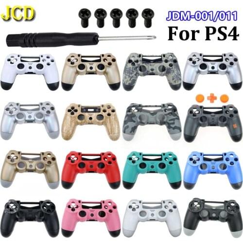 JCD 1Set Plastic Hard Shell For PS4 JDM-001 JDM-011 Controller Housing Cover Shell Case W/ Screw Tool
