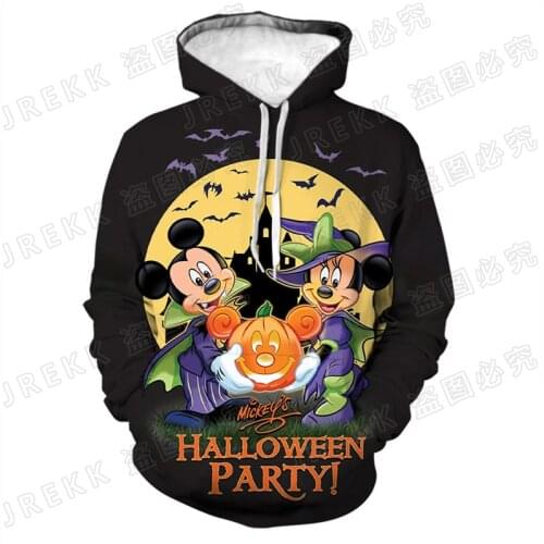 Cool Mickey Mouse Hoodies Men Women Children Fashion 3D Print Sweatshirt Pullover Long Sleeve Boy Girl Kids Cartoon Anime Coat