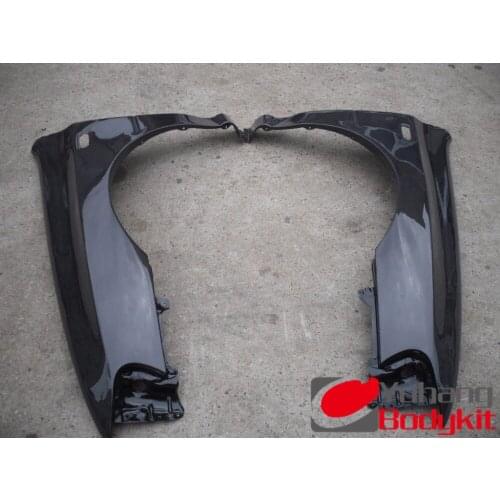 Front Fenders (pair) CF For Evolution Lancer Evo 7 8 9 (10mm wider) Carbon Fiber