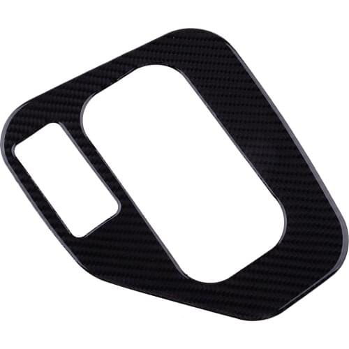CITALL Black bon Fiber Console Gear Shift Cover Frame Trim Fit for BMW 5 Series E39 1998 1999 2000 2001 2002 2003 2004 2005 LHD