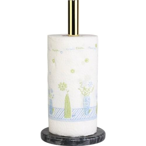 Punch-Free Kitchen European Marble Vertical Paper Towel Rack Vertical Roll Paper Holder