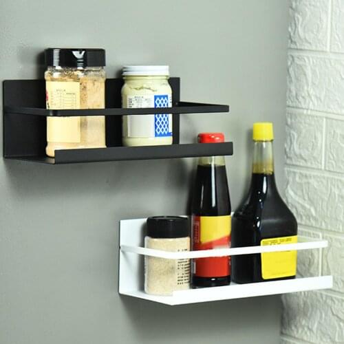 Magnetic Refrigerator Storage Rack Kitchen Supply Holder Wall-mounted Container Kitchen Organizer Storage Shelf