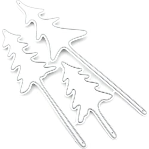 Christmas Tree Metal Cutting Dies Stencil Scrapbooking DIY Album Stamp Embossing E56E