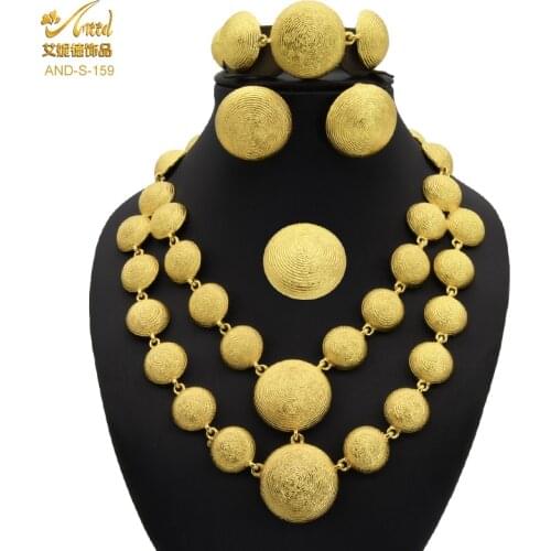 Jewelery Sets For Womens 2020 Gold Bridal Jewelry Sets Designer Jewelry Luxury Indian Necklace Bijoux Africaine Dubai Bridal