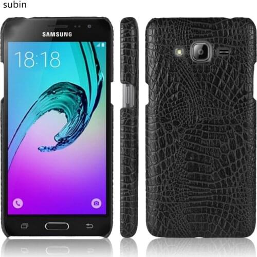 Leather Crocodile Pattern New arrival for Samsung Galaxy J3 2016 Case Retro Luxury Crocodile Skin Cover Phone Case J300F J310F