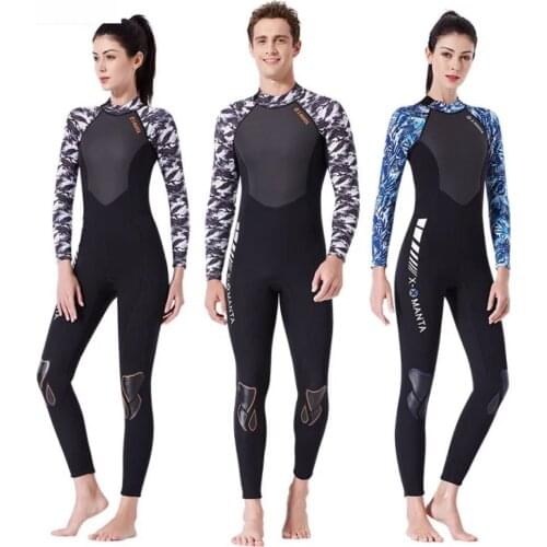 New Arrival Women and Men Wetsuit 3MM Neoprene Wetsuit Spearfishing Natacion Diving Suit Windsurf Natacion Camo sleeve 2XL