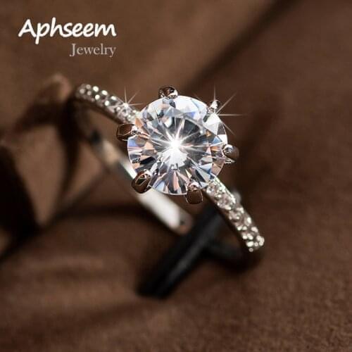 New Classic Crystal Engagement Claws Design Rings For Women AAA White Zircon Cubic elegant rings Female Wedding Band Jewelry