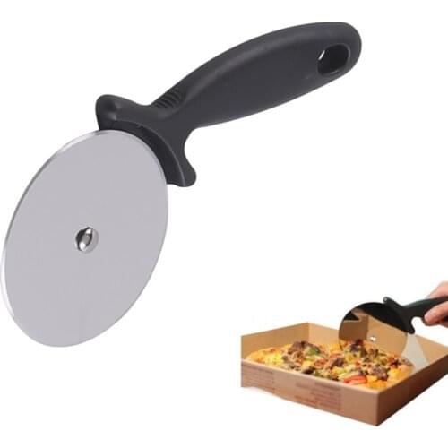 Stainless Steel Pizza Cutter Knife Round Shape Pizza Wheels Cutter with Plastic Handle Kitchen Accessories Pizza Baking Tools