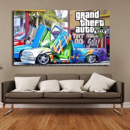 Gta 5 Cars Wallpaper HD Wall Art Canvas Nordic Posters Prints Painting Wall Pictures Artwork For Office Living Room Home Decor