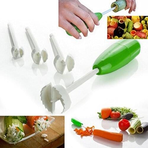 Vegetable Manual Cutter Fruit Core Seeds Remover Shredder Kitchen Digging Device F19B