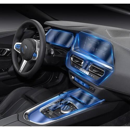 For BMW G29 Z4 2019 2020 Accessories TPU Transparent Film Car Dashboard Film Screen Armrest Protection Sticker Anti-scratch