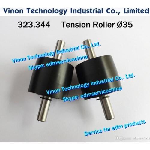 323.344 Ø35mm edm Tension Roller A506, 323.344.2 Pulley wire pick up d=35mm for Agie AC100-AC300 series wirecut edm machines edm