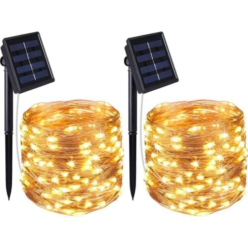 LED Outdoor Solar Lamp String Lights 200/300 LEDs Fairy Holiday Christmas Party Garland Solar Garden Waterproof 5m 10m 30m Decor