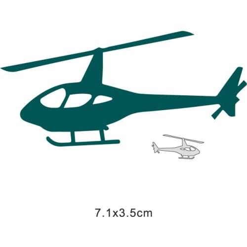Helicopter Plane Metal Die Cuts Cutting Dies For DIY Scrapbooking Embossing Paper Cards Decorative Crafts Supplies New 20120 Die