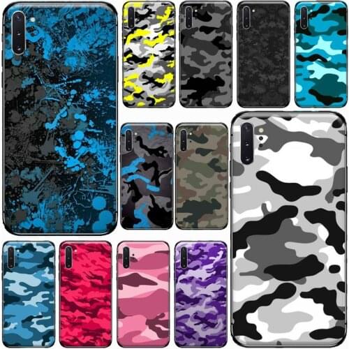 Military Army Camo Camouflage Pattern Phone Case For Samsung Galaxy S8 S9 S10 Plus S10E Note 3 4 5 6 7 8 9 10 Pro Lite cover