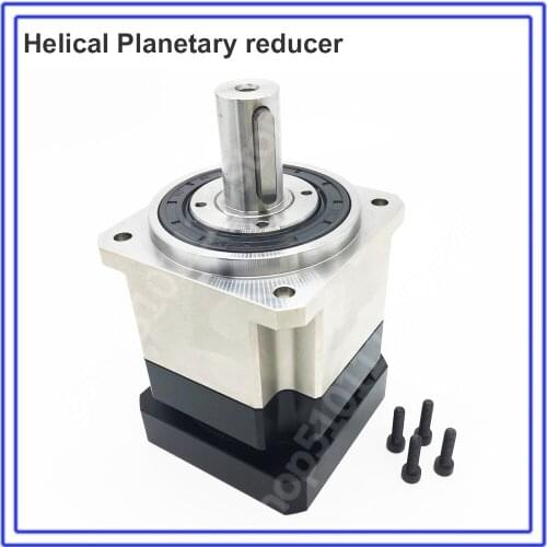 Top Precision 30:1 Speed Ratio Helical Gear Planetary Gearbox Reducer for NEMA24 60mm 200W 400W Servo Motor Robot CNC