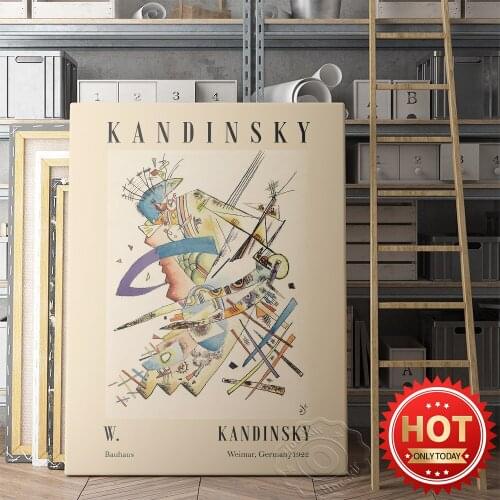 Wassily Kandinsky Exhibition Museum Poster, Wassily Retro Wall Art Decor, Kandinsky Abstract Prints Poster, Vintage Art Poster