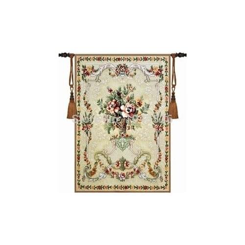 139cm X 95cm home decor 100% cotton jacquard tapestry odessa antique jacquard tapestry Flower brocade blooming flowers art wall