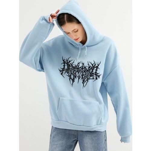 E Girl Gothic Sweatshirt Hoodies Women Punk Goth Hoodie Unisex Hip Hop Ulzzang Sweatshirts Streetwear 2021 Fashion Harajuku Coat