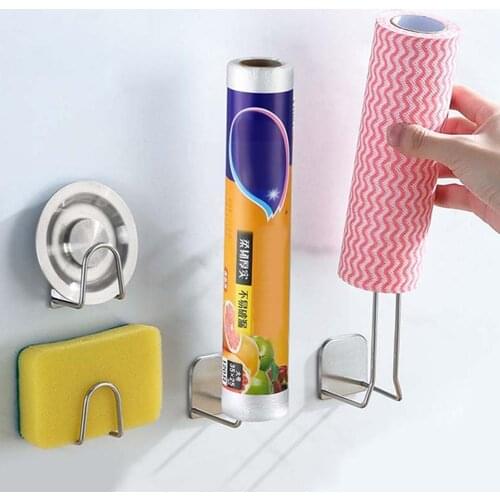 1pc Multi-purpose Hanging Kitchen Sponges Holder Self Accessories Storage Drain Holder Rack Drying Sink Adhesive Sink Spong M3U2