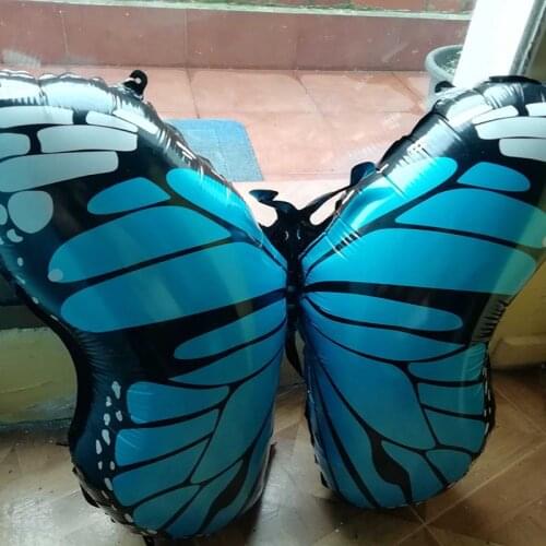 1pcs New Large Butterfly Foil Balloons Baby Shower Jungle Birthday Party Decor Air Balloon Childrens Day Inflatable Toys Balls