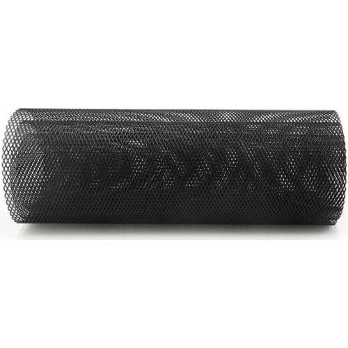 100*33cm Car Auto Front Bumper Rhombic Grille Mesh Sheet Metal Aluminium Alloy Universal Black Car Grille For Bumper Body Kit