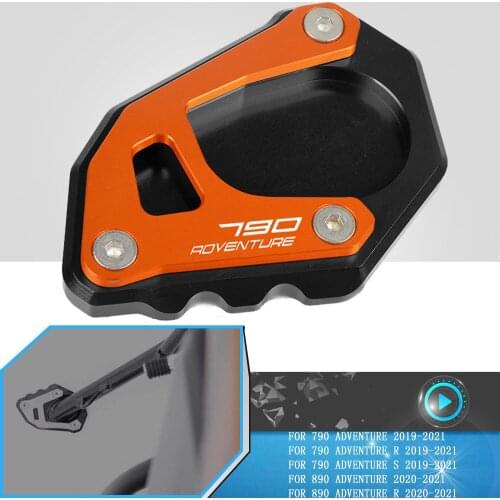 790 Adventure R S 790ADV 2019 2020 2021 Motorcycle Side Stand Enlarge Plate Kickstand Extension 890 Adventure R 890ADV 2020-2021