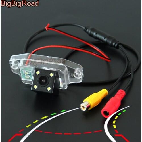 BigBigRoad Car Intelligent Dynamic Trajectory Tracks Rear View Camera For Toyota Prado / FJ Cruiser / Land Cruiser 90 120 150