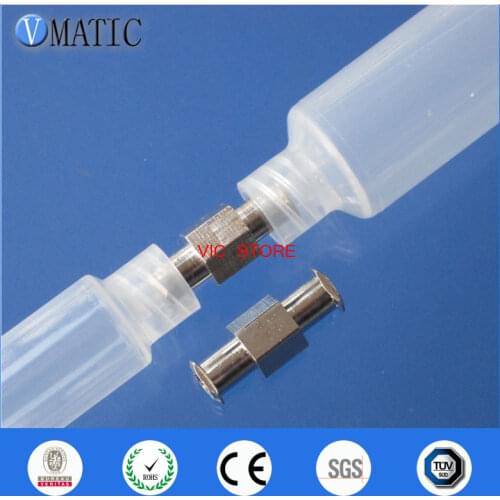 Free Shipping 5Pcs Syringe Adapter Metal Dispensing Connector/ Dispensing Needle Connector