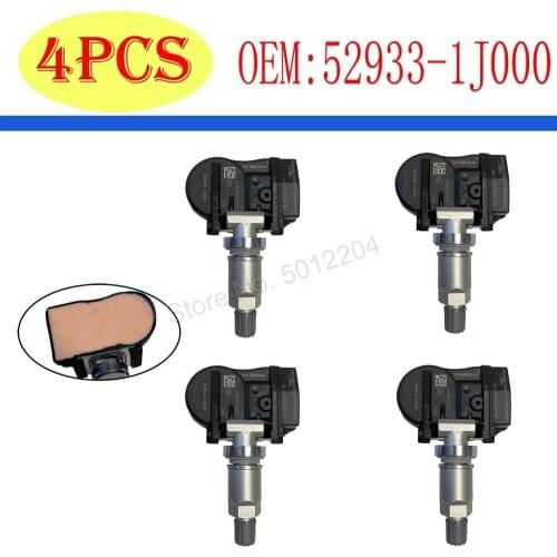 4PCS New Brand TPMS Tire Pressure Monitoring Sensor 433MHZ For Kia Optima Hyundai i20 Sorento ix20 Venga 52933-1J000 529331J000