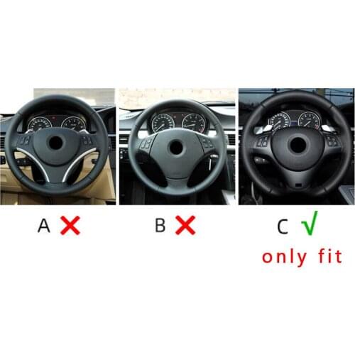 Car Steering Wheel Decoration Cover Trim Frame Steering Wheel Decoration Cover Trim Mouldings For BMW E90 3 Series 2005 - 2012