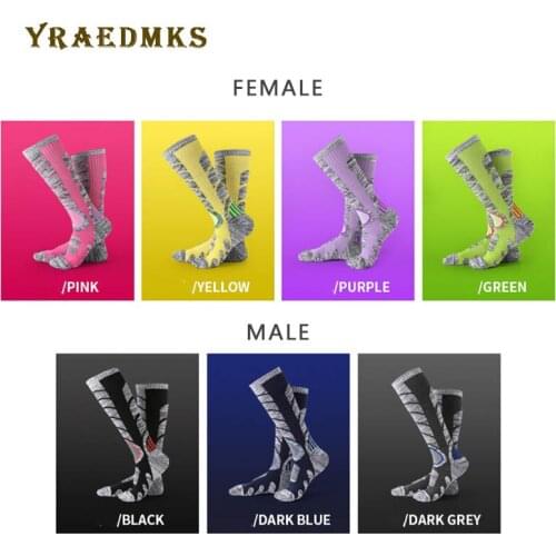 Long Ski Socks Thicker Cotton Outdoor Sports Camping Hiking Snow Soft Socks Snowboard Climbing Winter Warm Men Women Thermal